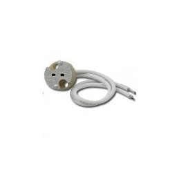 FIXATION SPOT SALLE DE BAIN ETANCHE CHROME POUR AMPOULE HALOGENE OU LED IP44